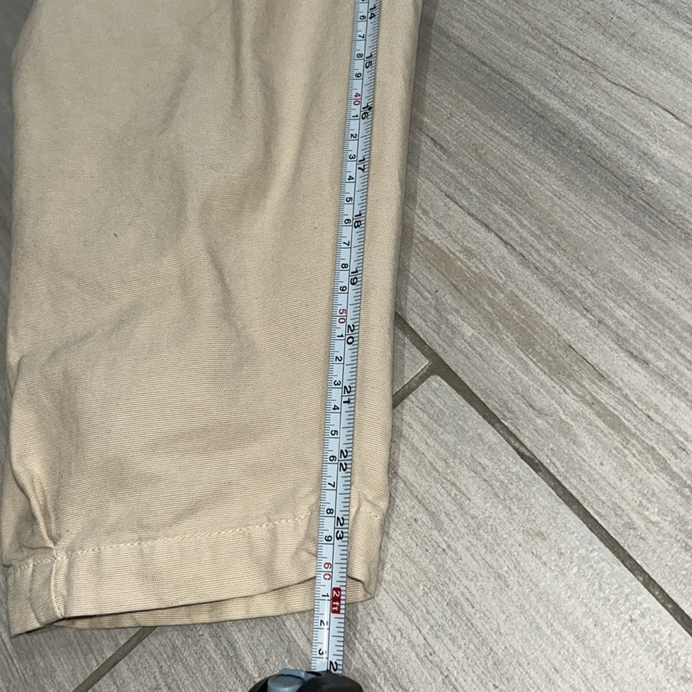 Aerie Barrel Leg Pants Chinos Size Small Cake Batter Cream - Picture 9 of 12